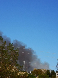 Голям пожар пламна над село Илинденци община Струмяни Запалили са