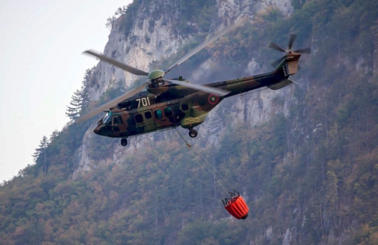 Екипаж от авиобаза Крумово с вертолет Кугар беше задействан в