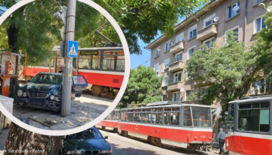 Кошмар София Трамвай помете пешеходец а след това блъсна лек