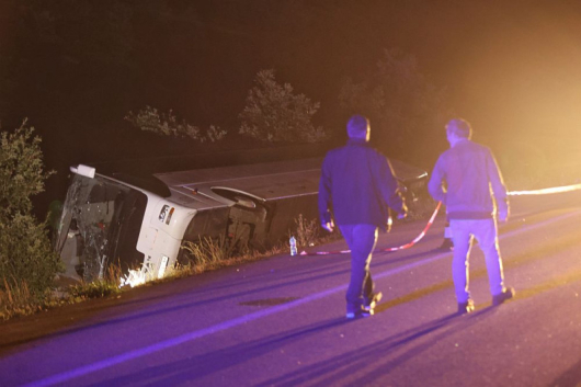 След тежкия инцидент съссръбски автобус с деца на магистрала Тракия