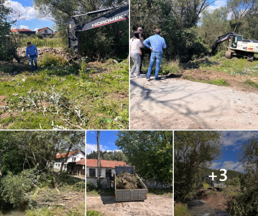 Община Разлог извършва почистване на река Конешица и дере, вливащо