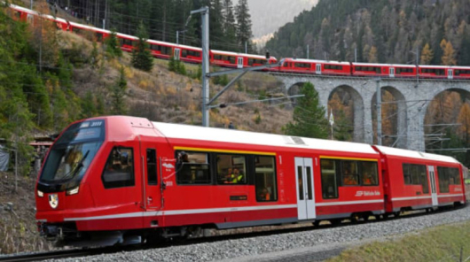 В Швейцария счупиха световния рекорд за най дълга влакова композиция