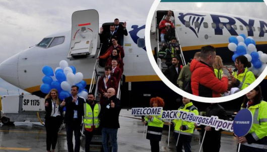 Летище Бургас посрещна първия за сезона редовен полет От полската