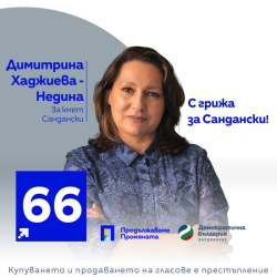 Димитрина Хаджиева Недина е кандидат за кмет на община