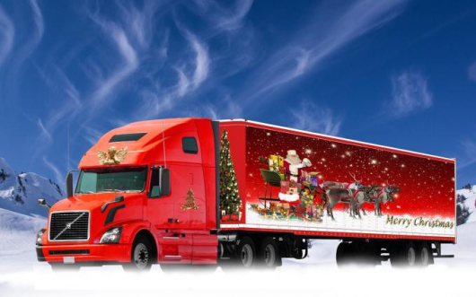 19-метровият камион на Дядо Коледа пристига в Благоевград.На паркинга на