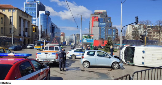Линейка бе ударенана кръстовището на булевард Тодор Александров“ и ул.