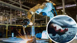 Робот премазва до смърт човек във фабрика по време на