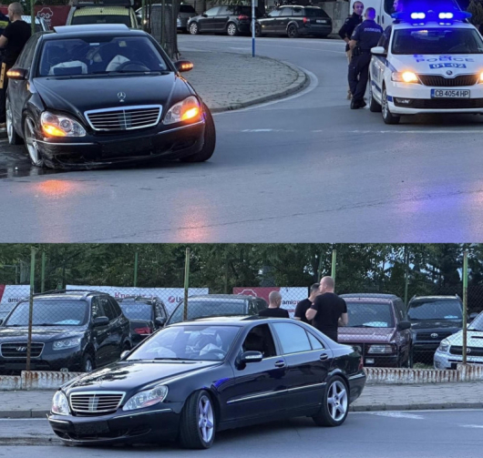 Шофьор с Мерцедес S класа катастрофира на бул П Яоров