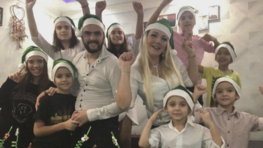Едно семейство от Украйна не може да чуе нито смеха