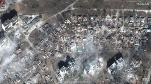 CNN публикува нови сателитни снимки на Мариупол разрушен от руските