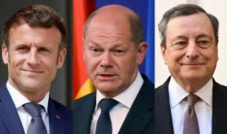 Лидерите на трите най големи европейски страни Германия Франция и