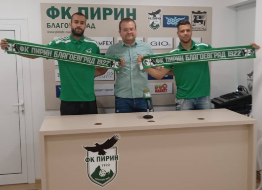 Пирин подписа договори с офанзивните футболисти Калоян Тодоров и Китан