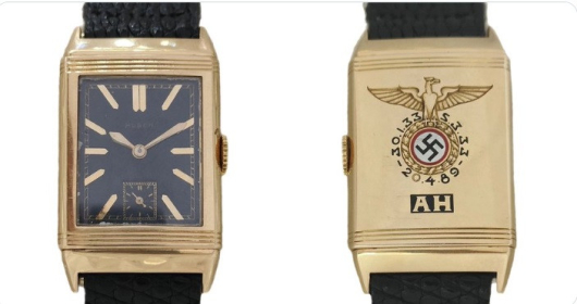 Часовникът Huber е продаден на анонимен купувач има свастика и