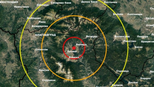 Земетресение с магнитуд М 2 6 е регистрирано днес на 3 км