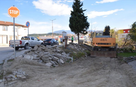 Община Сандански започна изграждането на отливен канал за събиране на