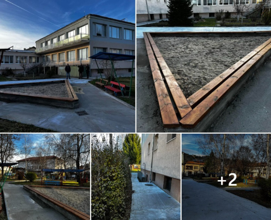 Община Разлог извърши частични ремонтни дейности на дворните пространства на