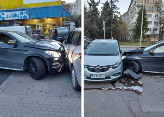 Катастрофа с две коли е станала в София Инцидентът е