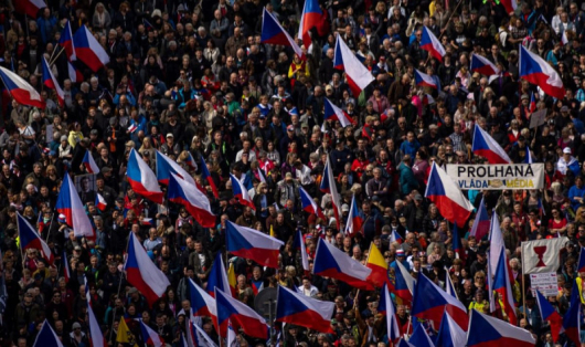 Митинг с икономически искания към властите под мотото Чехия срещу