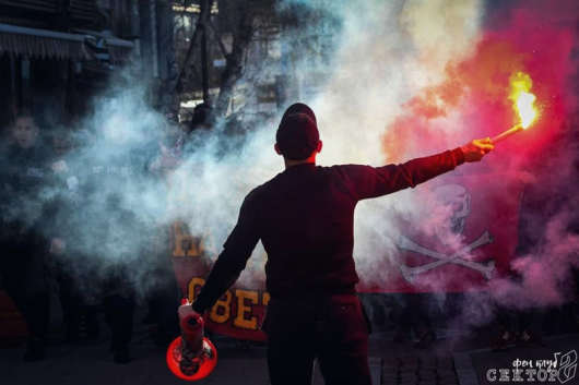 Феновете на ЦСКАорганизират шествие по улиците на Благоевградпреди двубоя от