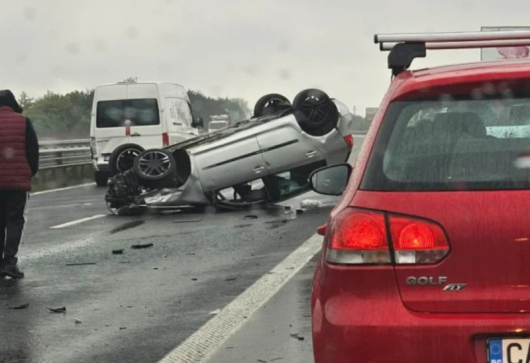 Две катастрофи на магистрала Тракия предизвикаха сериозно задръстване При единия