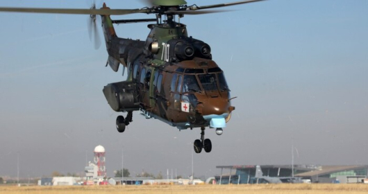Военнослужещи от авиобаза Крумово с вертолет Кугар се включиха на