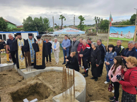 Започва същинският градеж на нов православен храм в село Марино