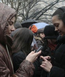 Млади учени протестираха срещу безобразията във Фонд ”Научни изследвания”. Сн.: БГНЕС