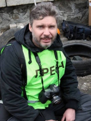 Андрей Стенин работел от няколко месеца в зоната на конфликта в Югоизточна Украйна. Сн.: 1tv.ru