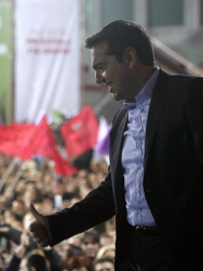 Алексис Ципрас най-вероятно ще стане първият ляв политик, избиран някога начело на Гърция. Сн.: EPA/БГНЕС