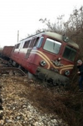 Влакът е дерайлирал в междугарието на Яна и Мусачево. Сн.: БГНЕС