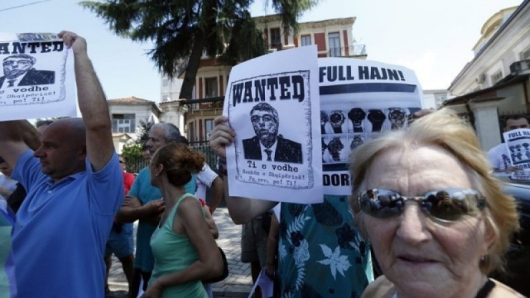 Протестът срещу Адриан Фулани беше безпрецедентен в новата история на Албания. Архив. Снимка: EPA