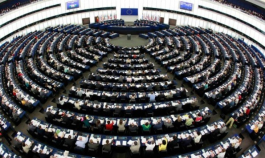 Пленарната зала на Европарламента. Снимка: архив, Reuters