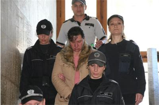 Атанаска Георгиева след задържавето й през април. СНИМКА: Елена Фотева