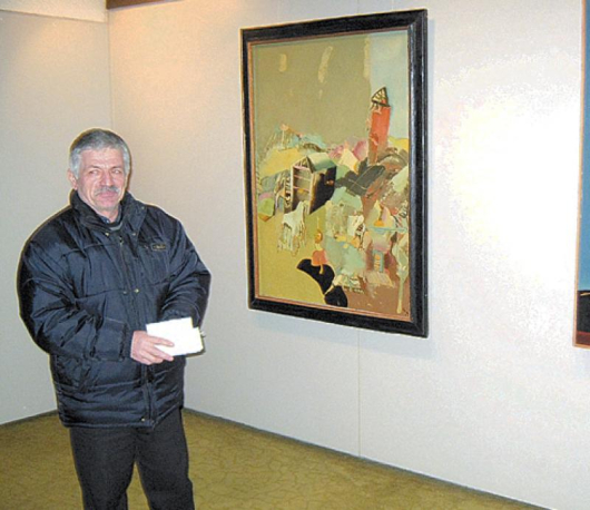 Илия Гоцков до едни от най-скъпите платна в музейната колекция - “Вечна пролет” на Е. Стойчев и “Завръщане” на Ат. Яранов