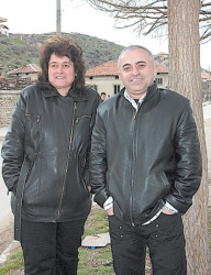 Величка Каталска с лидера на ВМРО в община Сандански Атанас Стоянов
