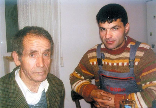 Илия Сребранов със сина си