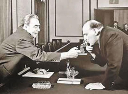 Брежнев и Тодор Живков насаме