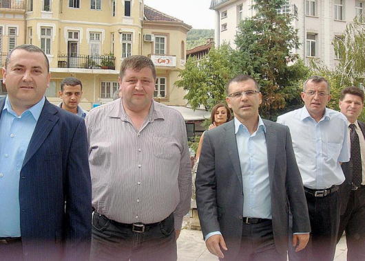 Емил Гущеров и Крум Милев посрещнаха Симеон Дянков в Дупница