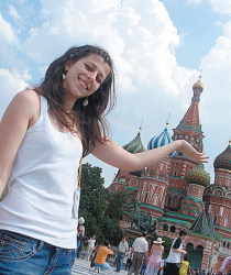 Лора Влахова пред Кремъл