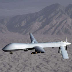 За въздушни операции против конкретни лица САЩ често използват безпилотни самолети, дронове. Сн.: EPA/БГНЕС