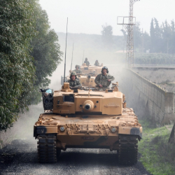 Турски танкове поеха срещу кюрдите в Африн, Сирия. Сн.: БТА