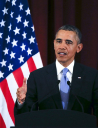 Заради всеобщото здравно осигуряване Барак Обама е обвиняван от десните, че иска да докара социализъм в САЩ. Сн.: EPA/БГНЕС