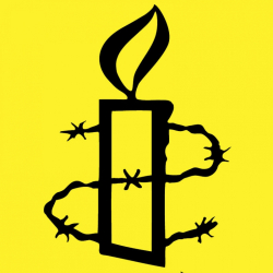 Логото на международната правозащитна организация ”Амнести интернешънъл”. Сн.: Официален сайт