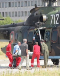 Военните хеликоптери могат да се използват при аварии или произшествия, подчерта Ангел Найденов. Сн.: БГНЕС