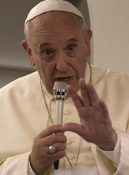 Папа Франциск прикани всички да се молим това посещение да даде плодове в името на мира. Сн.: EPA/БГНЕС