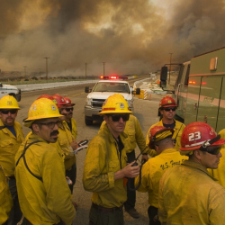 700 пожарникари се борят с новата огнена стихия в Калифорния. Сн.: БТА