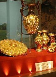 Панагюрското златно съкровище е изложено в Националния исторически музей.. Сн.: Bulphoto