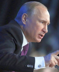 Според Владимир Путин ”киевските власти отказват да вървят по пътя на мирното уреждане на конфликта. Сн.: EPA/БГНЕС