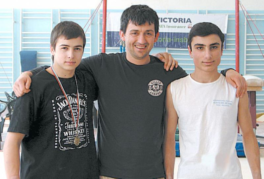 Ил. Туджаров, А. Гръчки и С. Сирадегян /отляво надясно/ след награждаването в Пловдив